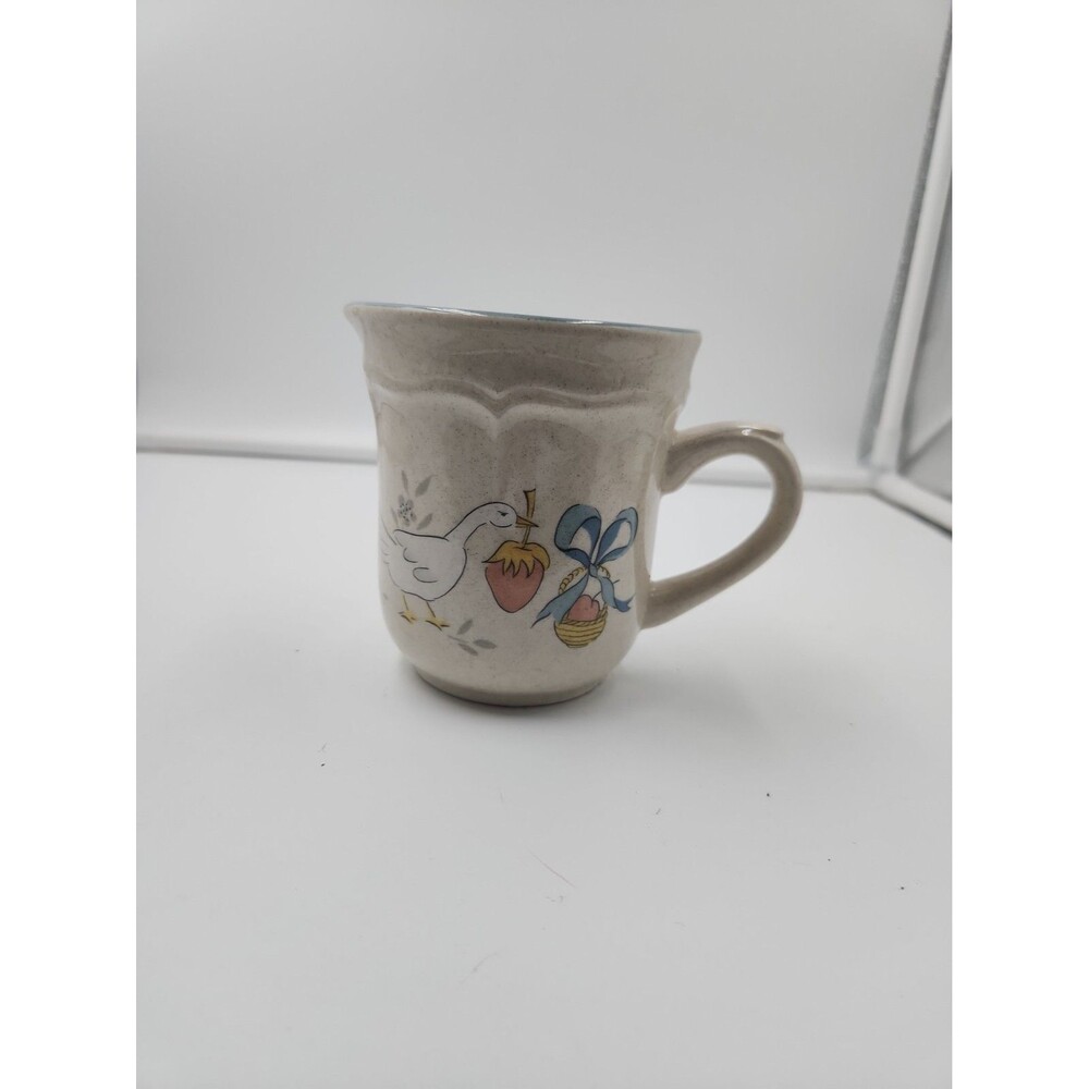 Creamer International Marmalade Stoneware Geese Ribbons Goose Cream Pitcher